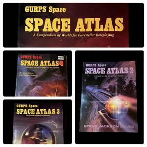 GURPS Space Space Atlas Series RPG Space Atlas Set Of Four Books! SJG